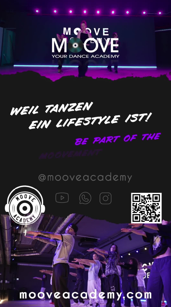 Moove Dance Academy Promo Video Design fuer Social Media Banner