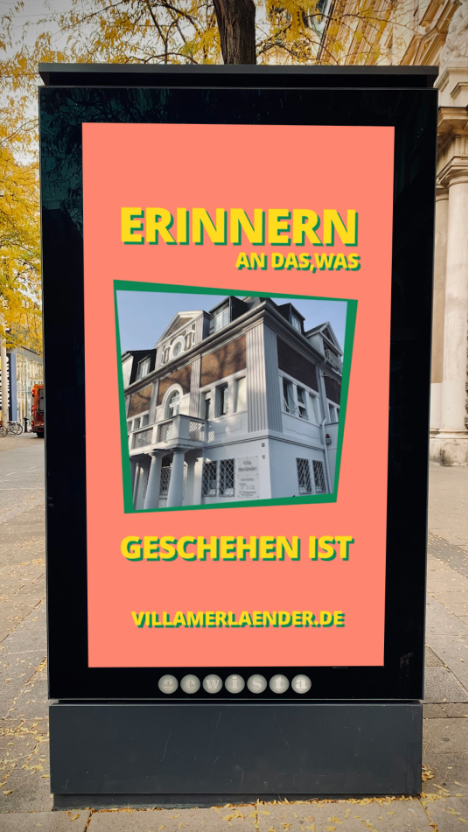 Villa Merleander Kultur-Event DOOH Outdoor Banner Werbedisplay