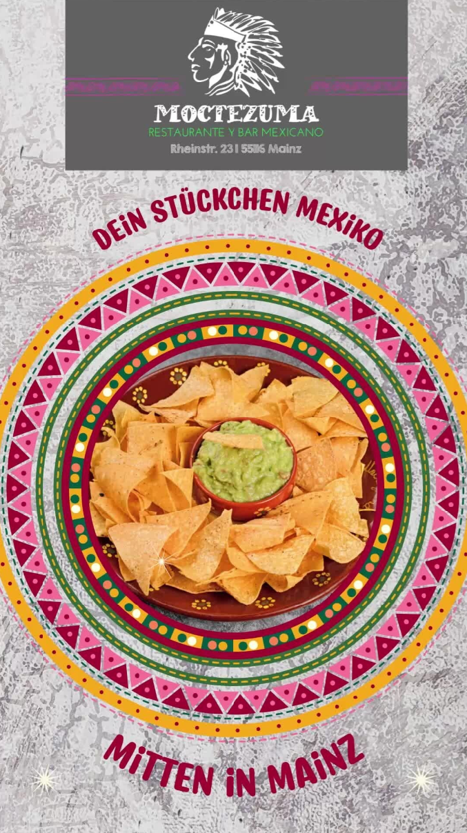 Moctezuma Mexikanisches Restaurant Mainz Social Media Banner Werbung