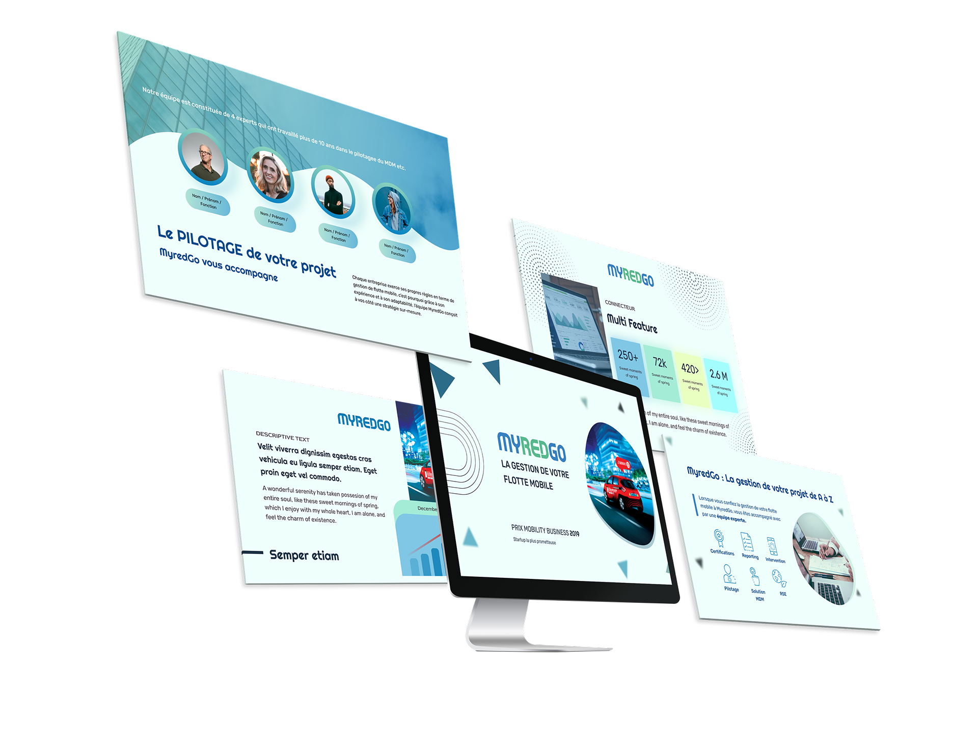 MyRedgo Mobile Flottenmanagement B2B Präsentationsfolien Design