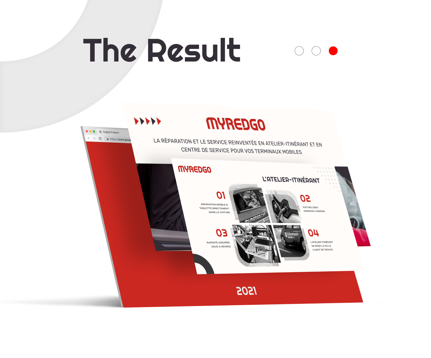 MyRedgo Pitch Deck Preasentationsdesign und Corporate Service Overview
